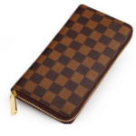 LOUIS VUITTON- Zippy Wallet Damier Ebene Canvas